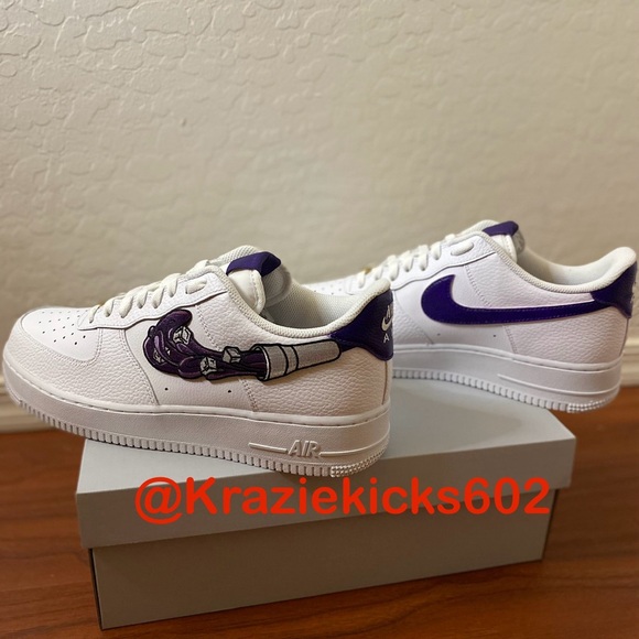 Custom nike Air Force 1 purple cupp